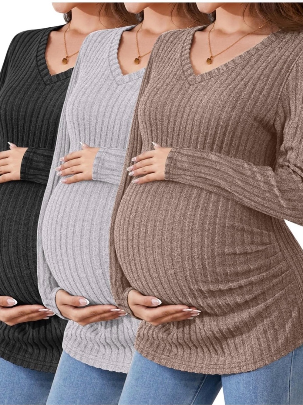 Ficerd 3 pack women’s maternity shirts | Large | NWT